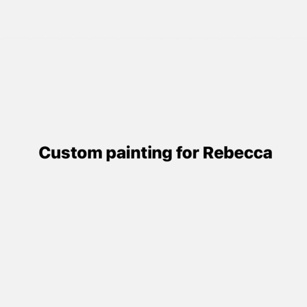 Custom black and white landscape painting